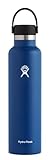 Hydro Flask Water Bottle - Standard Mouth Flex Lid - 24 oz, Cobalt