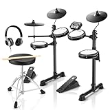 Donner DED-80 Electronic Drum Set with 4 Quiet Mesh...