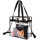 BAGAIL Clear bags Stadium Approved Clear Tote Bag with...