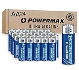 Powermax 24-Count AA Batteries, Ultra Long Lasting...