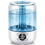Hilife Humidifiers for Bedroom, 3L Ultrasonic Cool Mist...